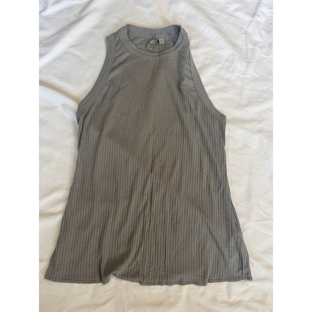 Asos  sz 8 womens grey ribbed tank 0766
